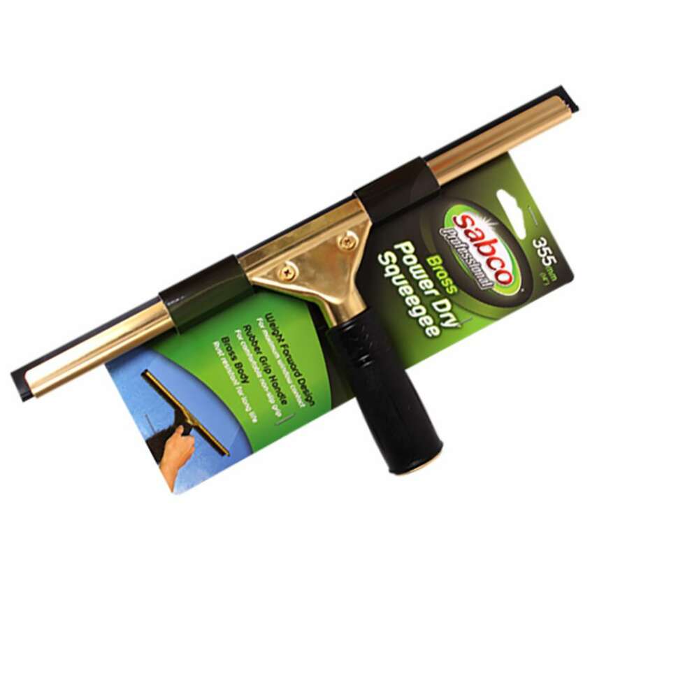 Sabco Power Dry Brass Squeegee 35cm RapidClean Coffs Harbour