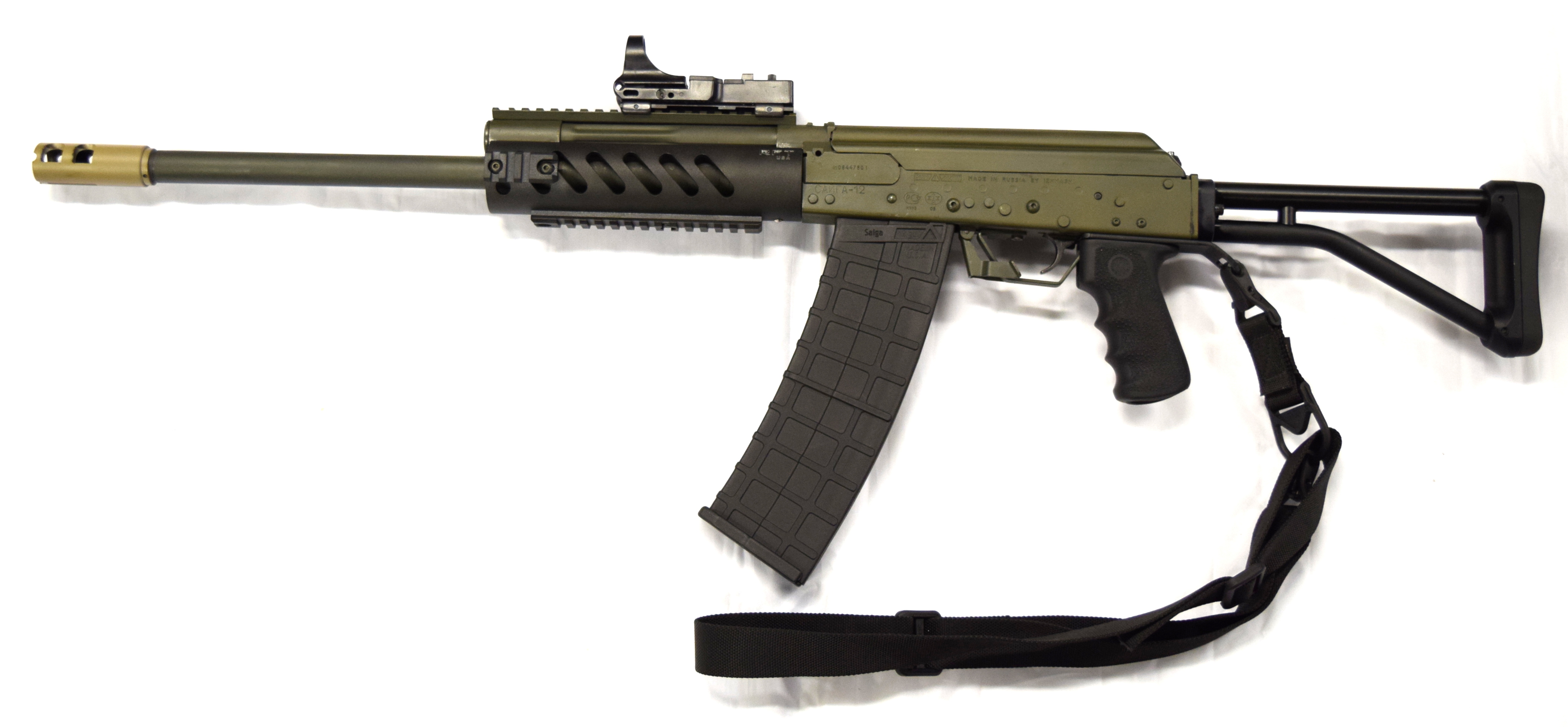 Saiga 12 Short Hand Guard w/3 Picatinny Rails RFT USA Rapidfiretek