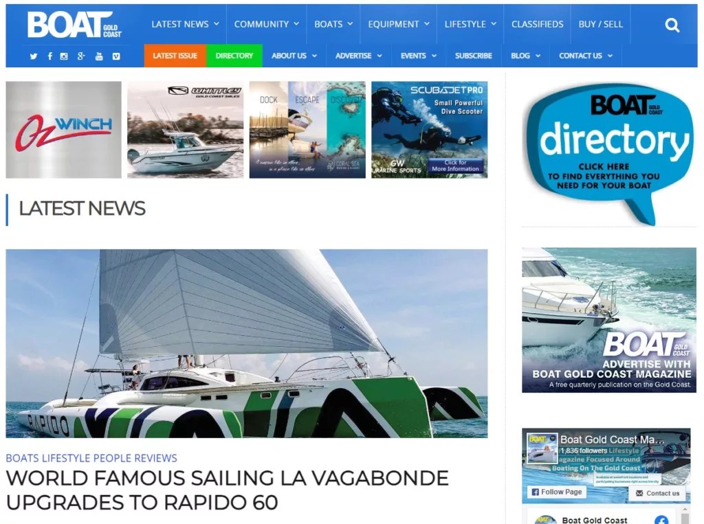 World famous Sailing La Vagabonde upgrade to Rapido 60, reports Boat Gold Coast Rapido Trimarans