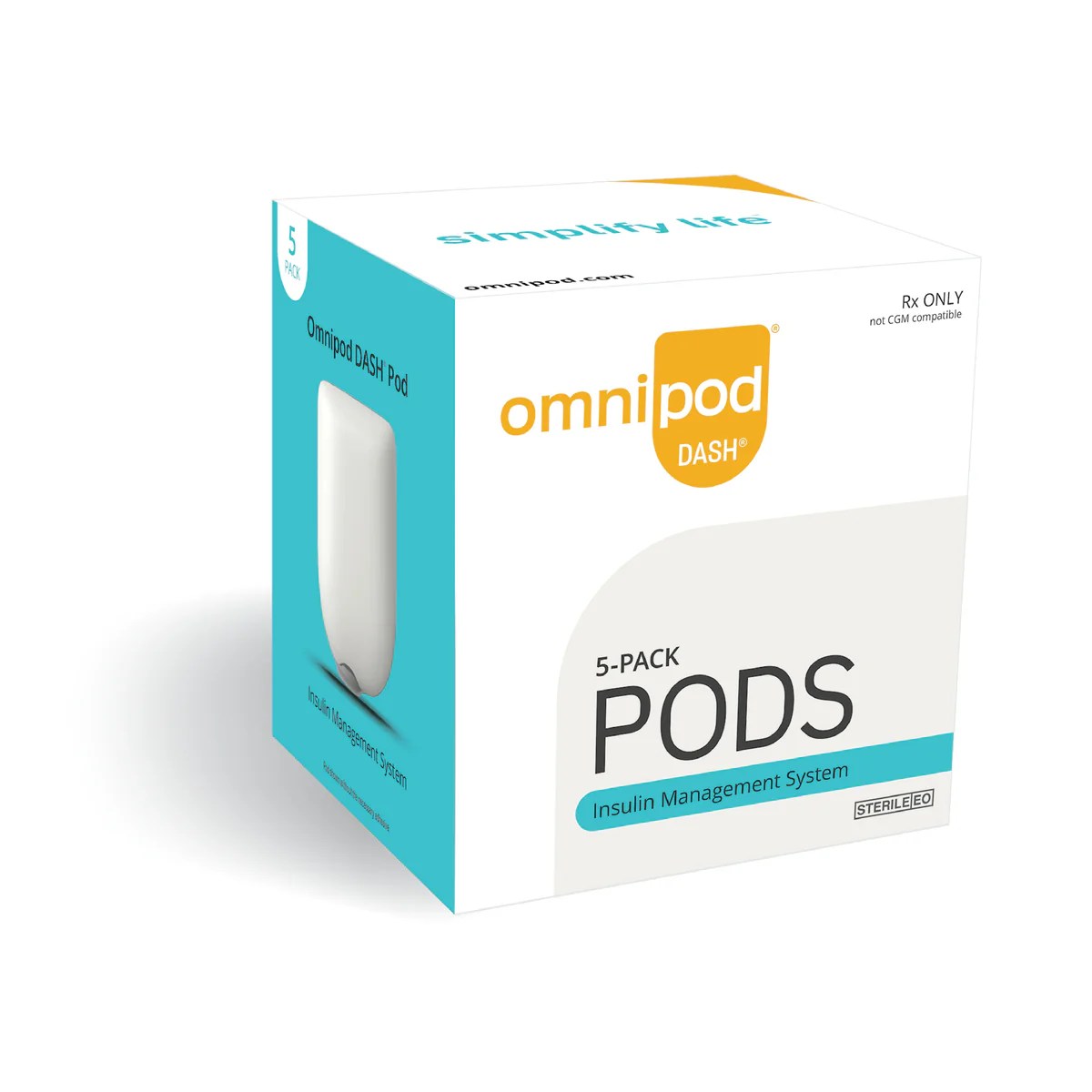 Omnipod Dash Pods For The Omnipod Dash System 5 Pack RapidRxUSA