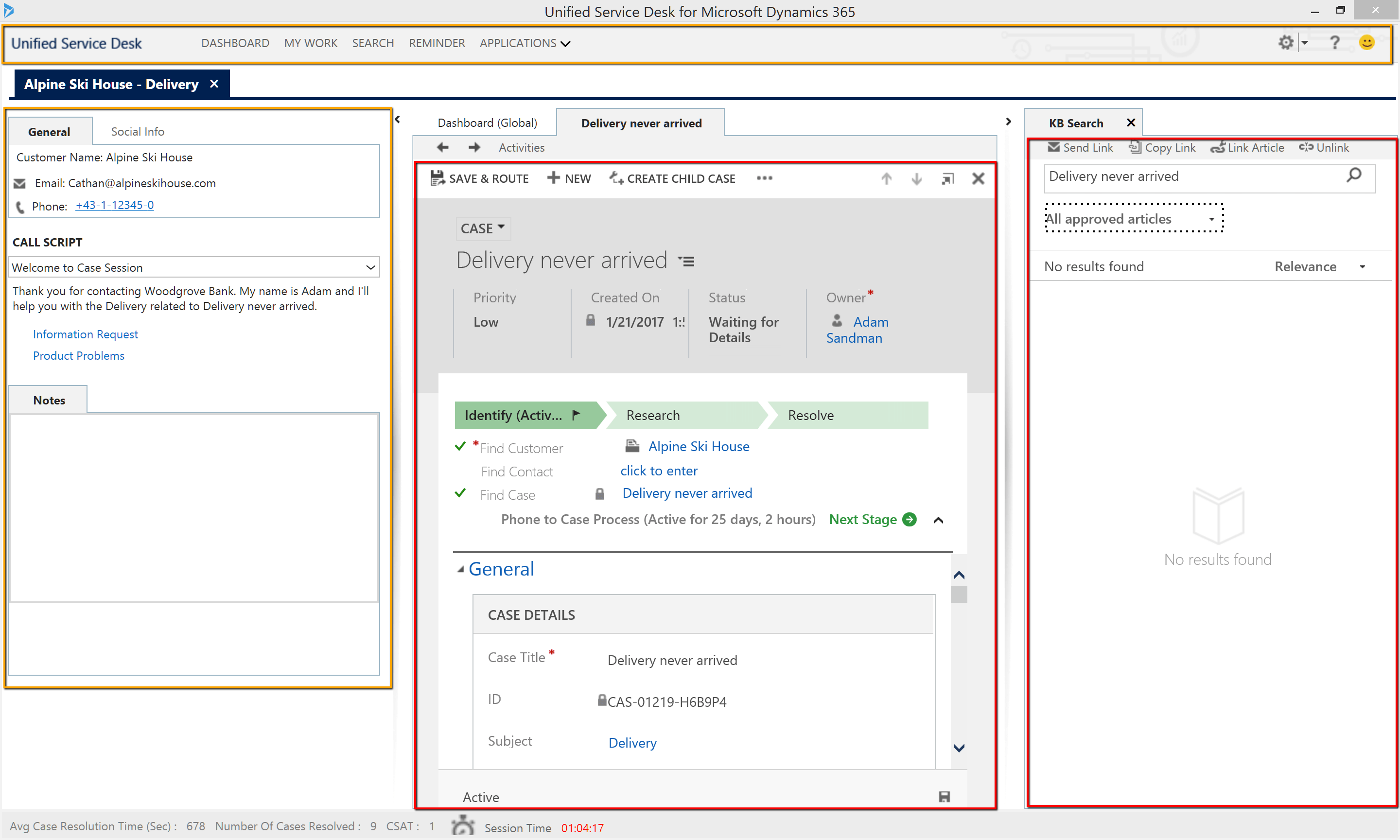 Unified Service Desk RapiseDocs