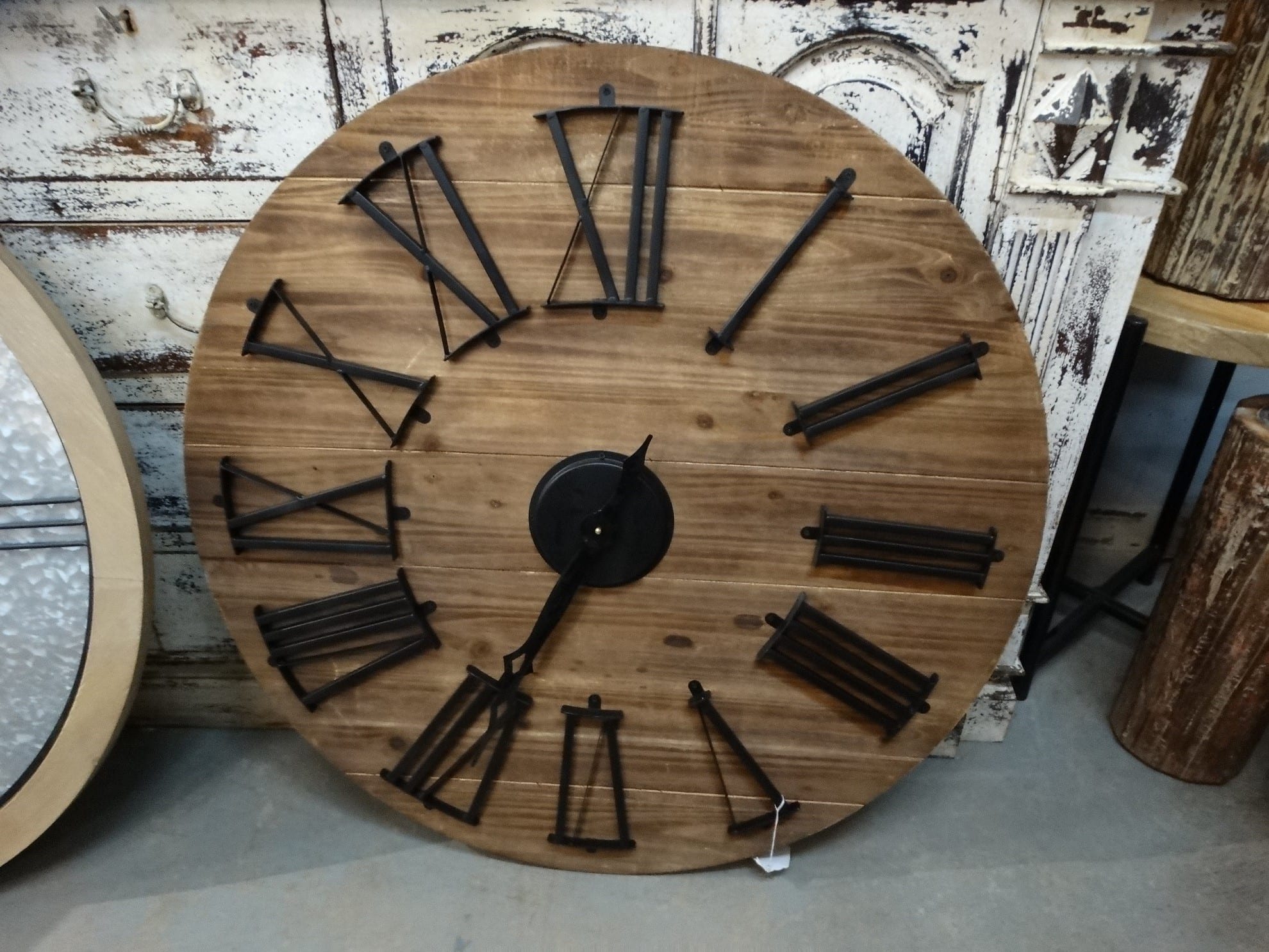 Clock Round Online, Large Round Wooden Wall Clock