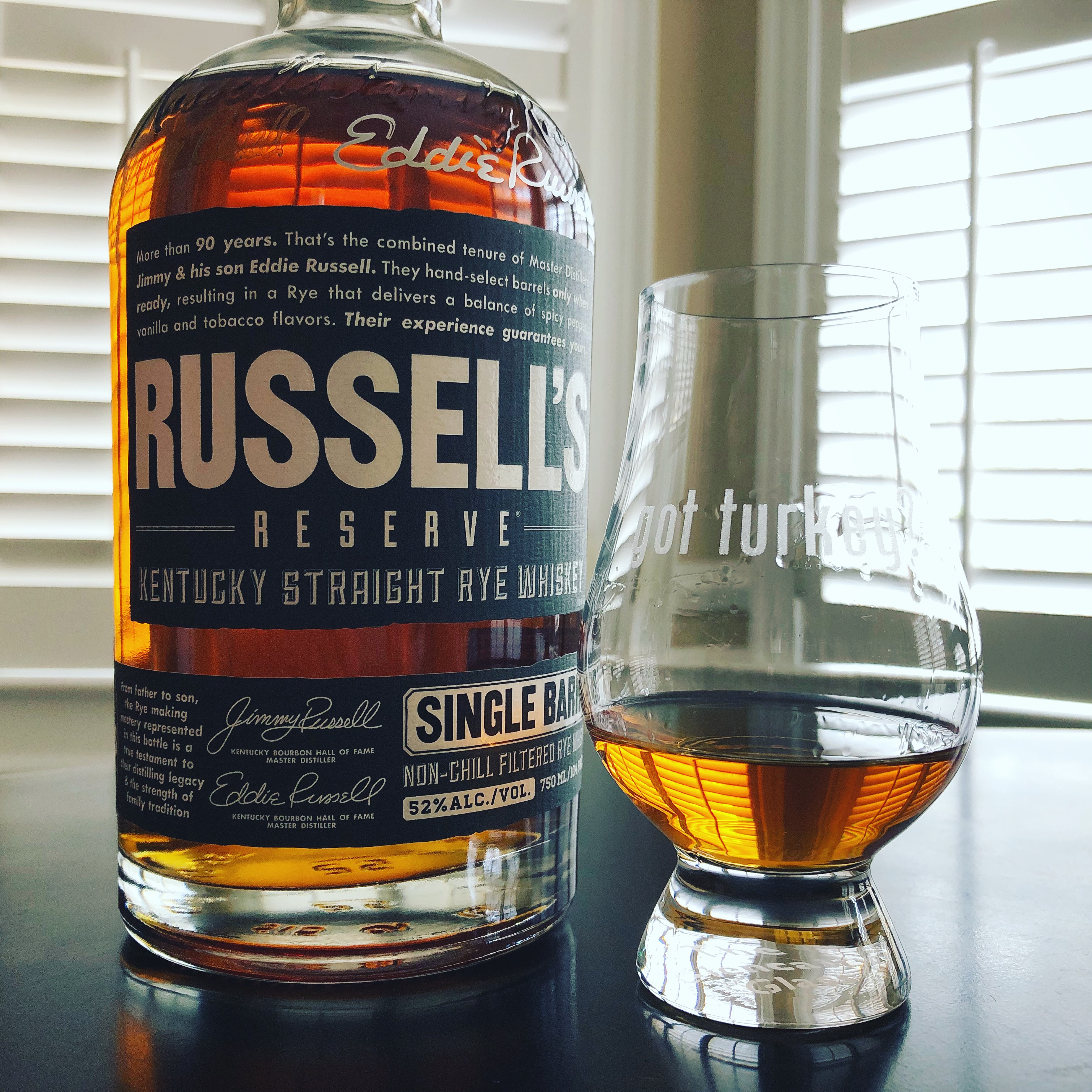 Russell S Reserve Single Barrel Rye 2017 V 2016 Liquor Barn