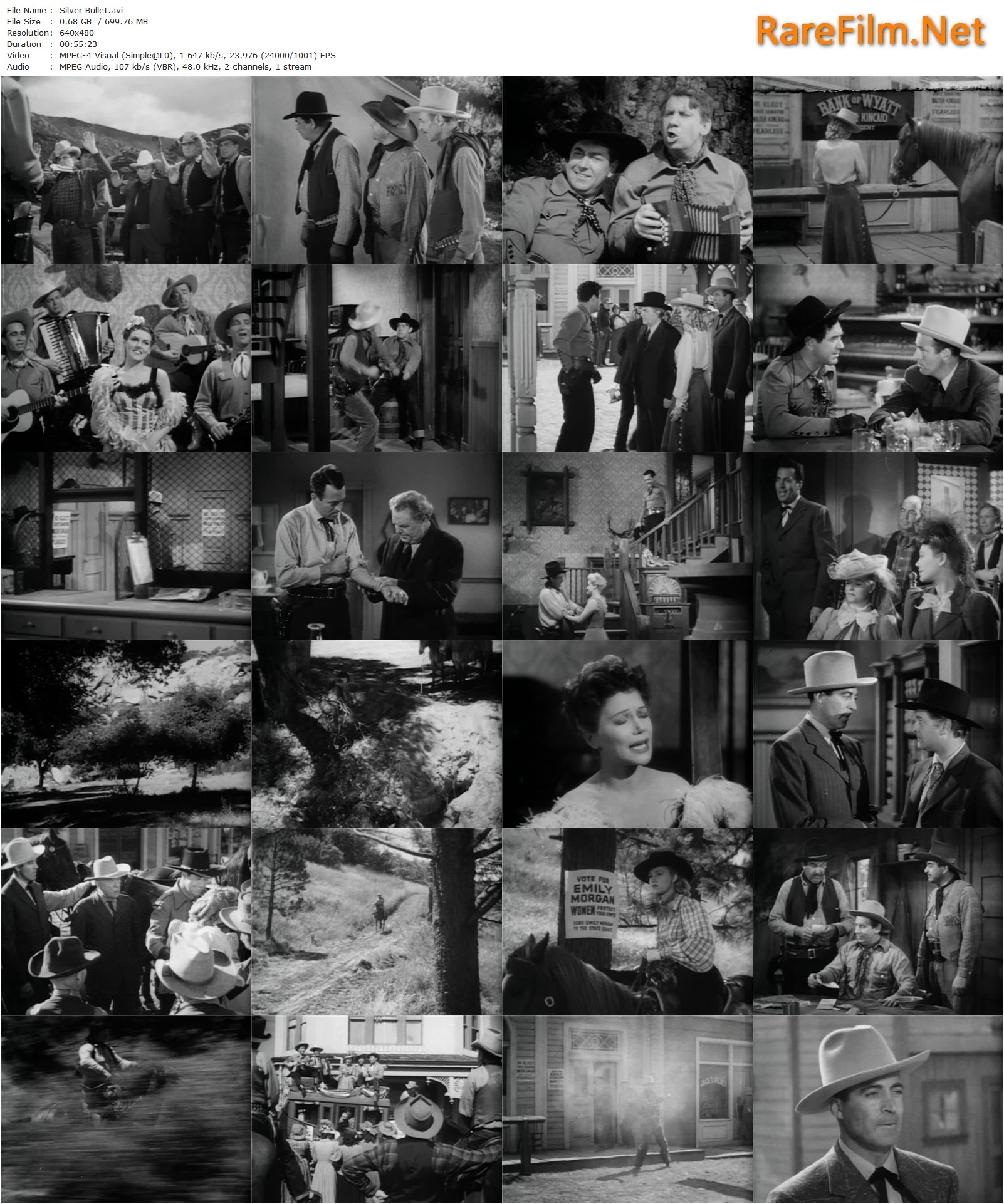 Silver Bullet (1942) Joseph H. Lewis, Johnny Mack Brown, Fuzzy Knight