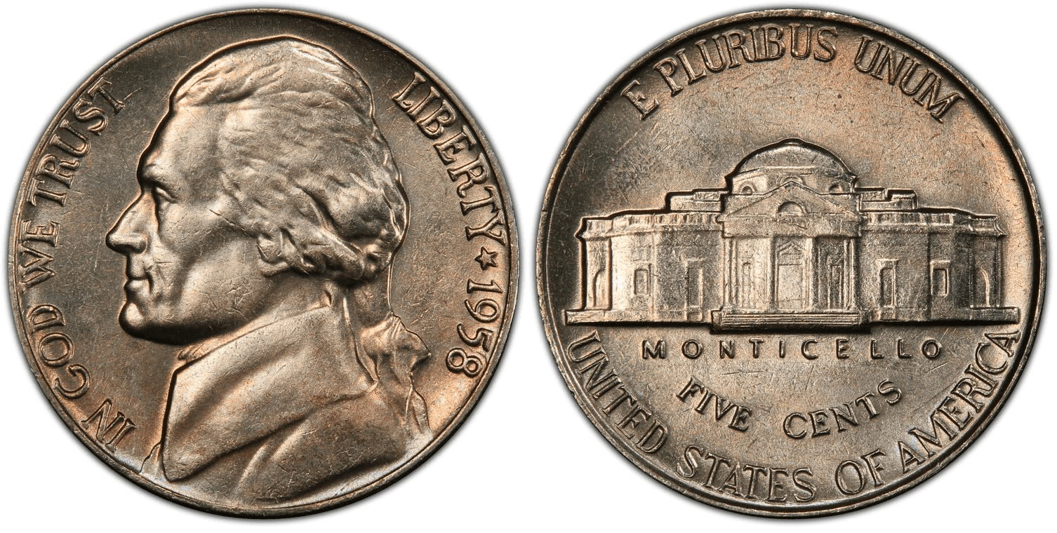 1958 Jefferson Nickel Value Guide