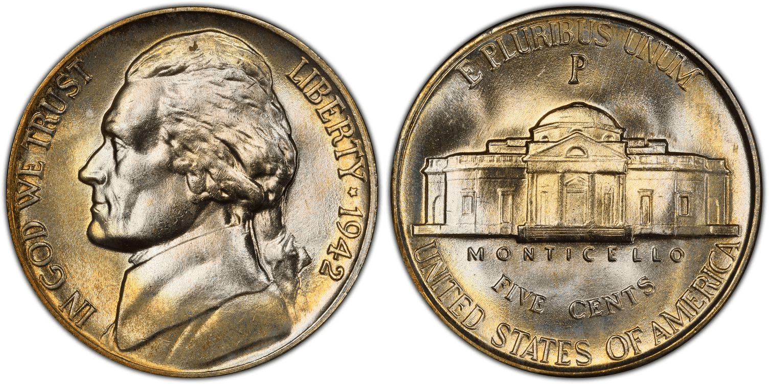 1942 Jefferson Nickel Value Guide
