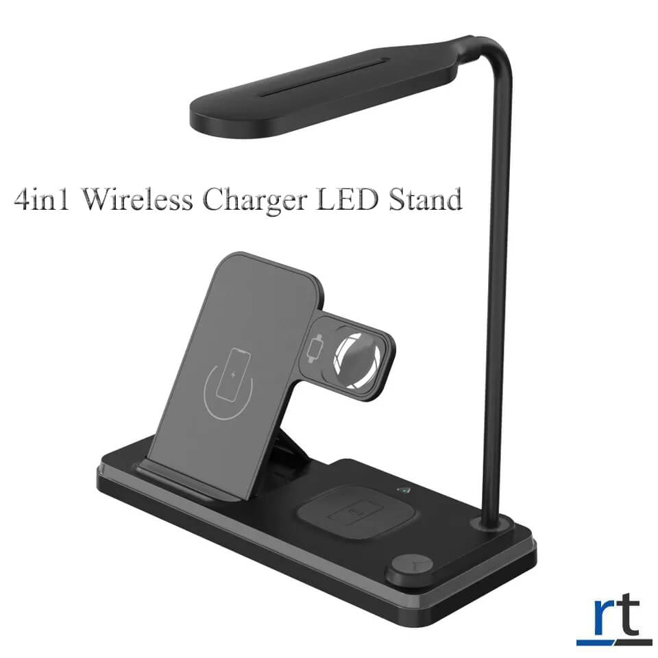 4 in 1 Wireless Charger with LED Lamp Stand RARO Tech