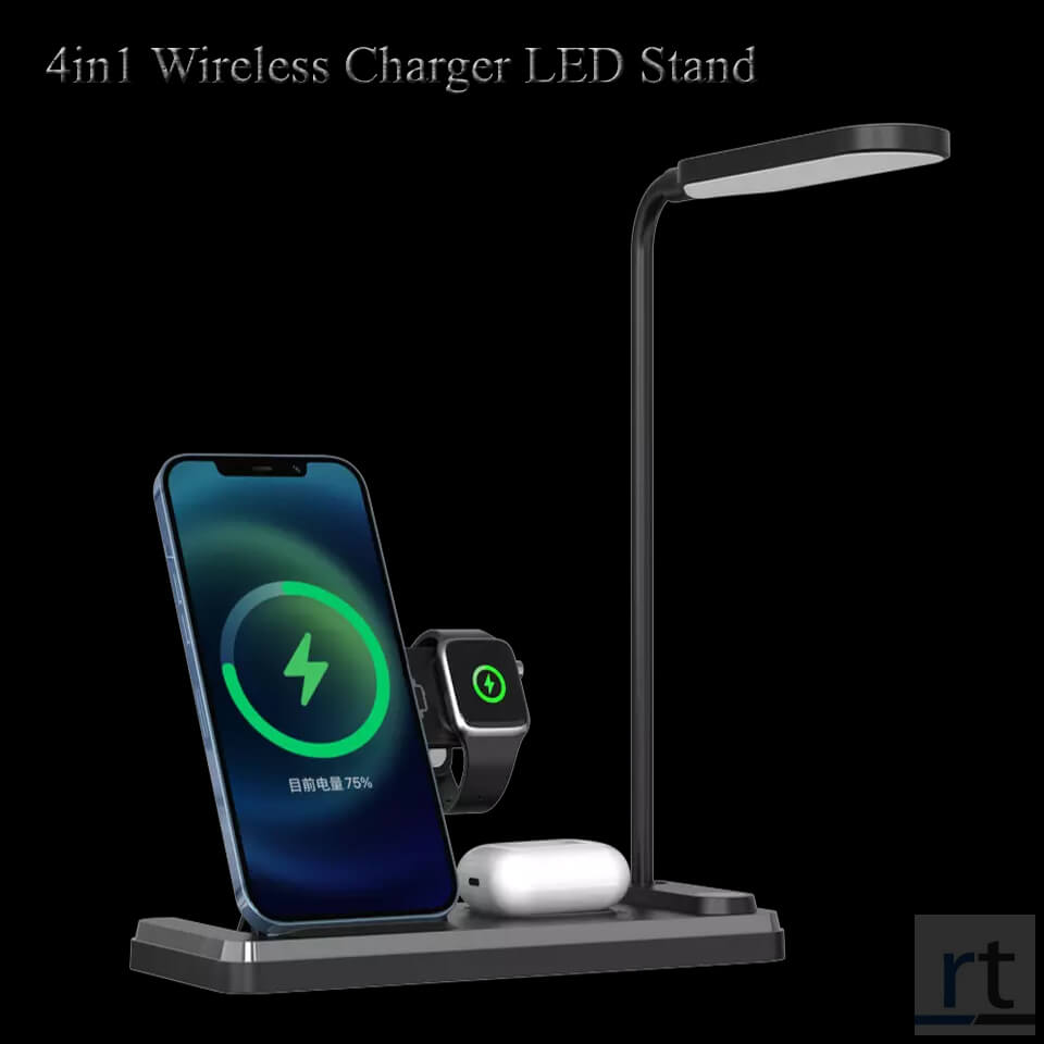 4 in 1 Wireless Charger with LED Lamp Stand RARO Tech