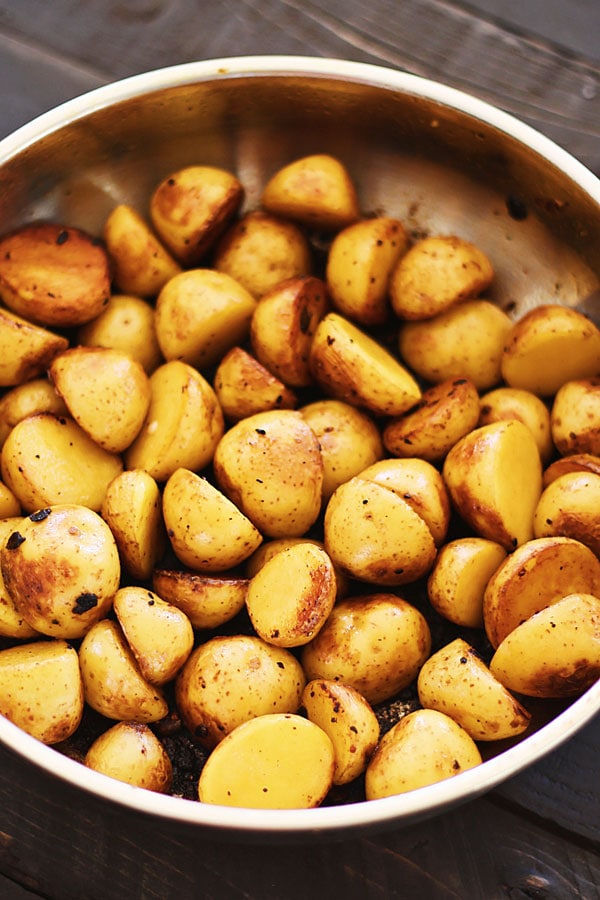 Cheesy Roasted Potatoes with Bacon Rasa Malaysia