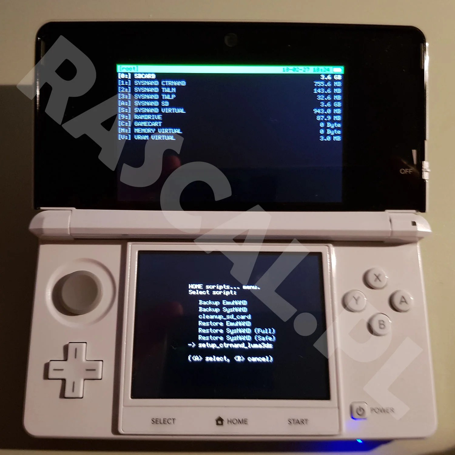 Nintendo 3DS CFW Luma instalacja boot9strap / soundhax Rascal Blog