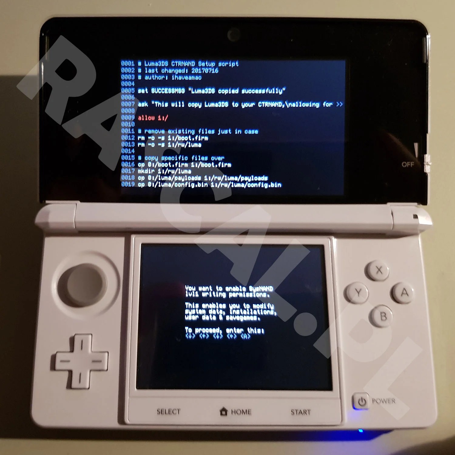 Nintendo 3DS CFW Luma instalacja boot9strap / soundhax Rascal Blog