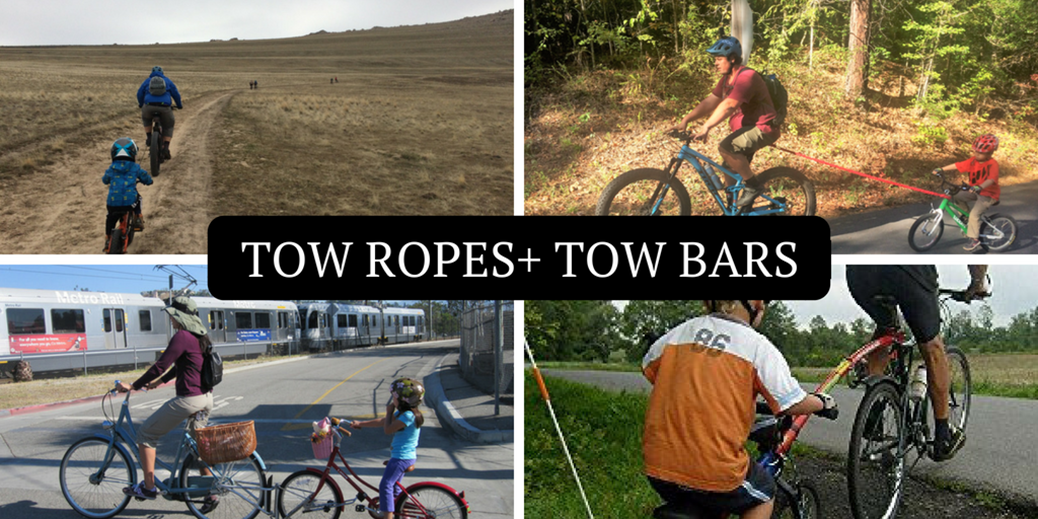 How to Tow a Kid on Their Own Bike Tow Bars, Tow Ropes, and More
