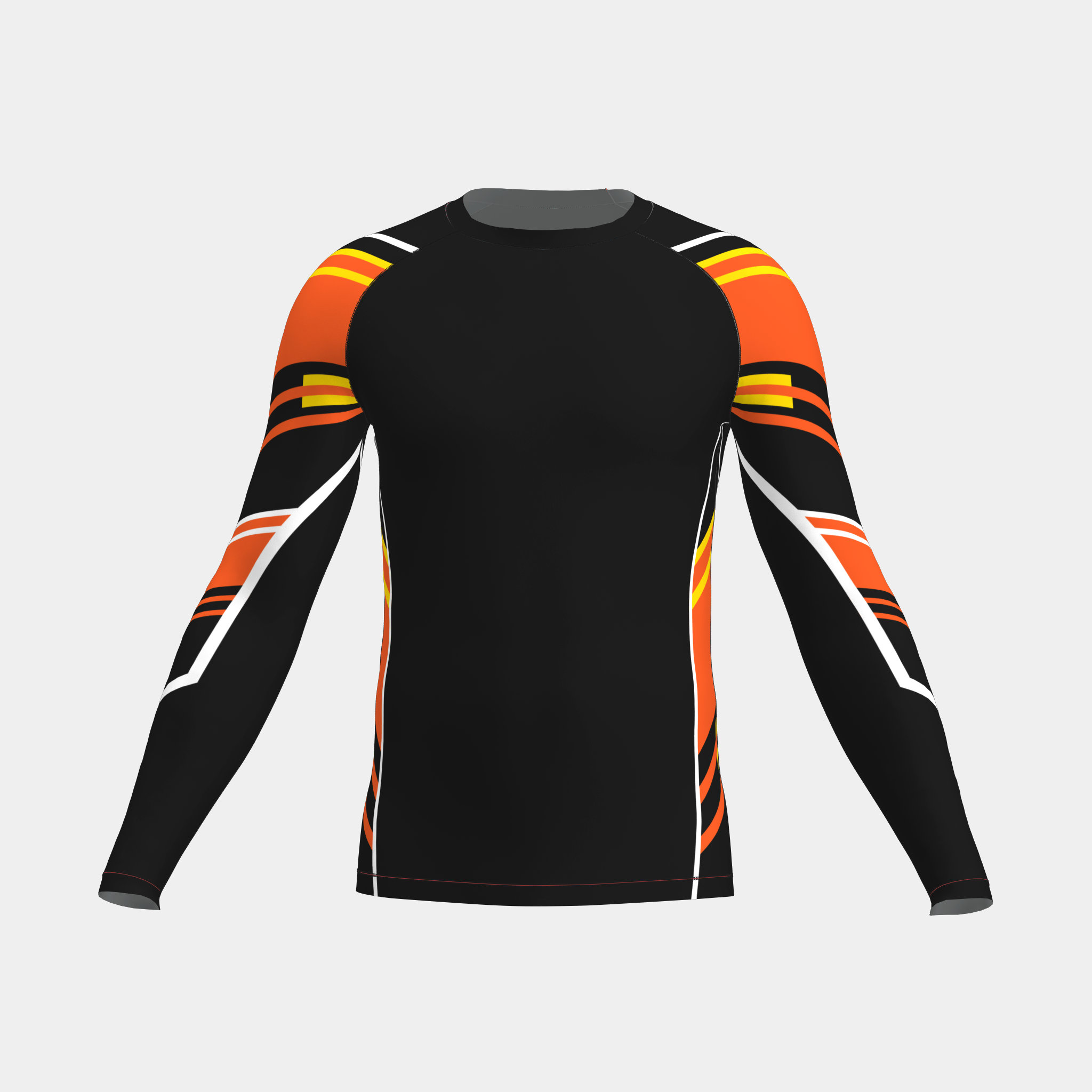 Custom Men's Long Sleeve Rash Guards with Your Own Design