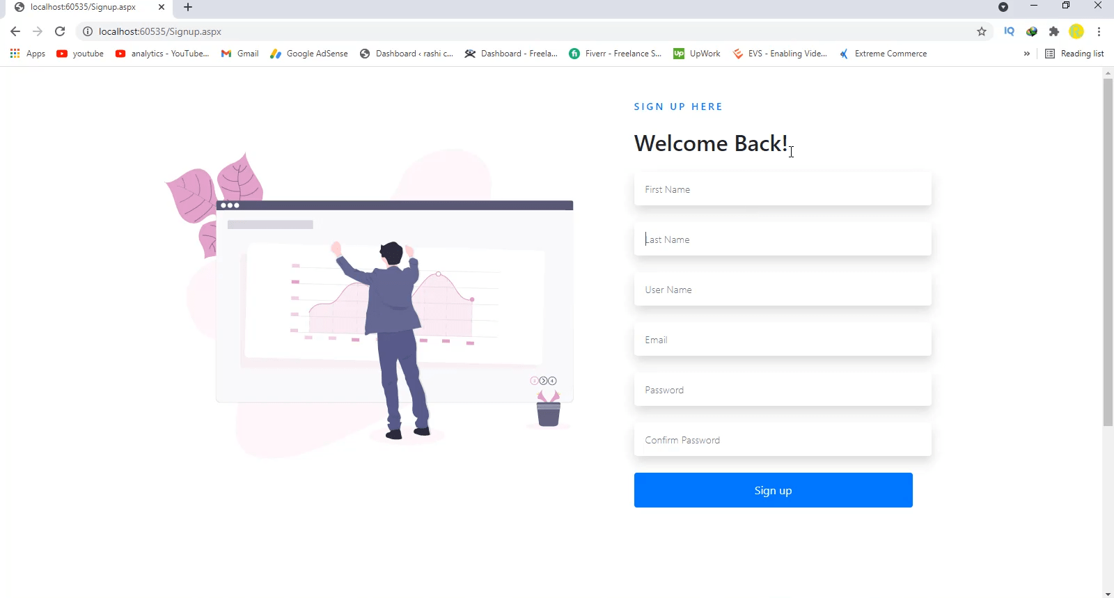 Create Login and Registration page in webform Rashi Code