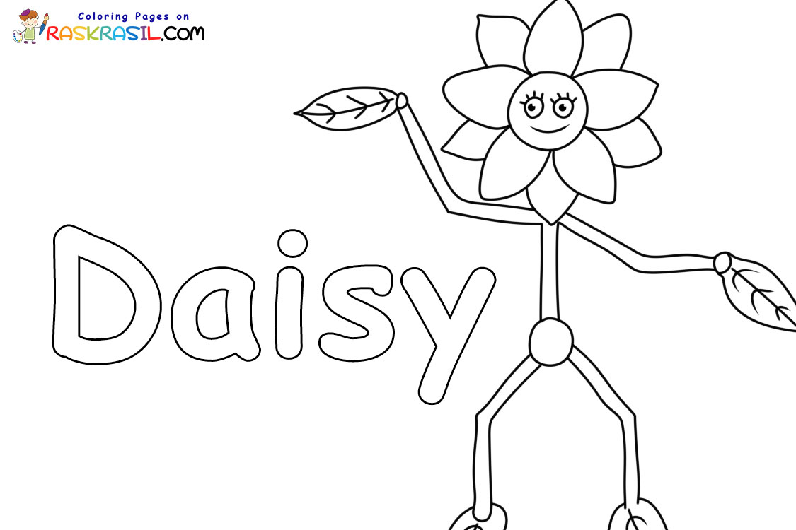 Agregar 76+ dibujo daisy para colorear última camera.edu.vn
