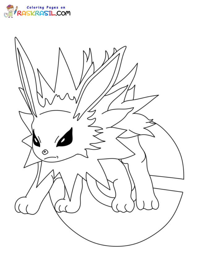 Pokemon Coloring Pages Jolteon
