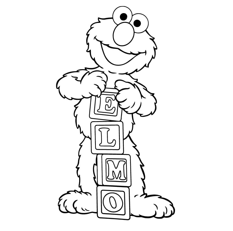 Disegni di Elmo da Colorare