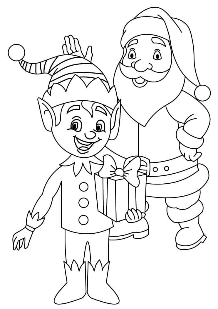Elf Coloring Pages