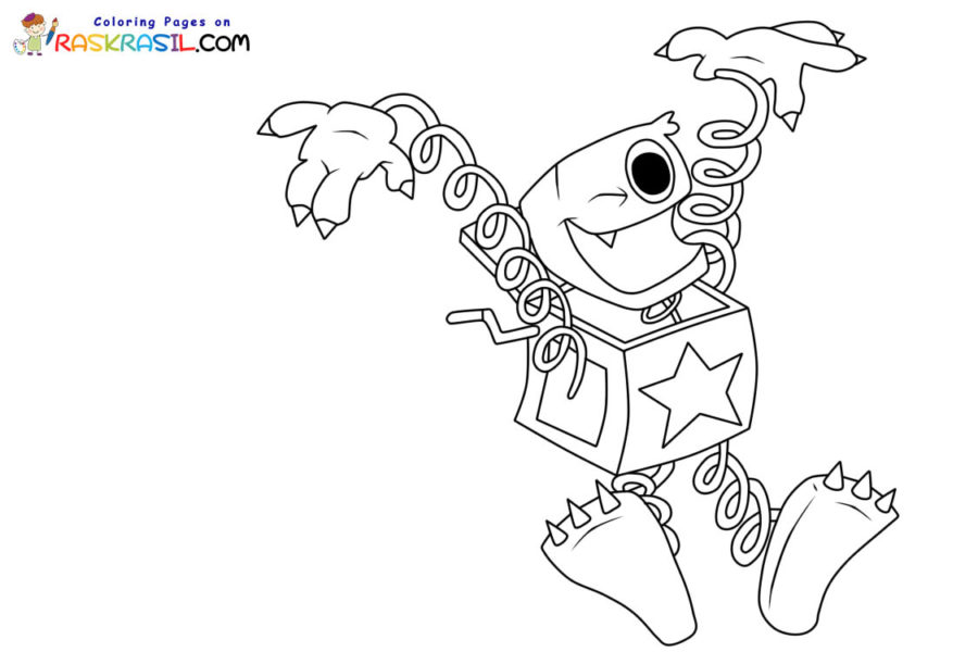 Boxy Boo Coloring Pages
