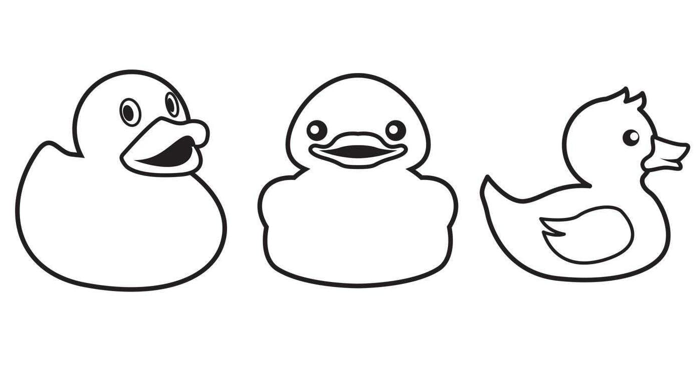 Rubber Duck Coloring Pages