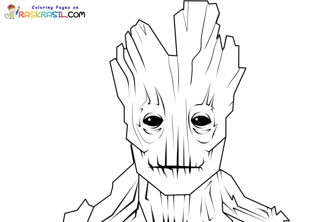 Groot Coloring Pages