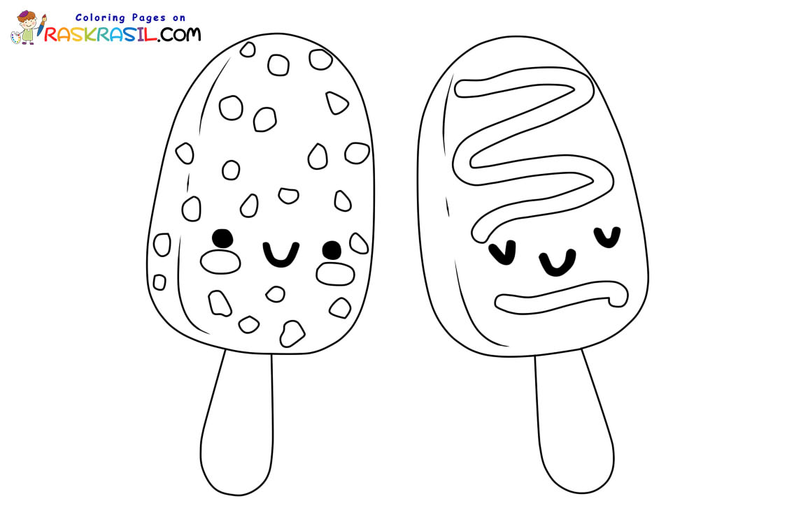 Dibujos de Paleta de Hielo para Colorear
