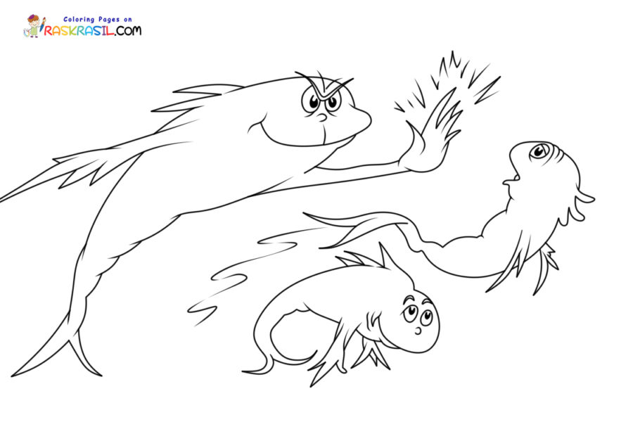 One Fish Two Fish Coloring Pages