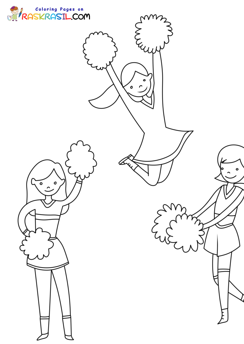 Cheerleading Coloring Pages