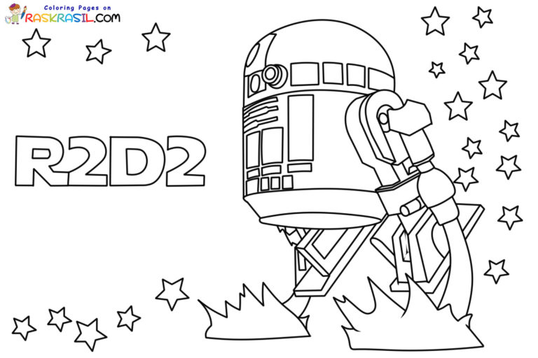 R2D2 Coloring Pages