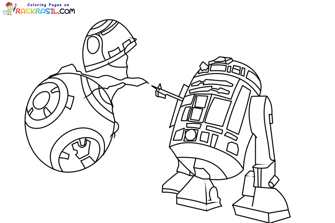 R2D2 Coloring Pages