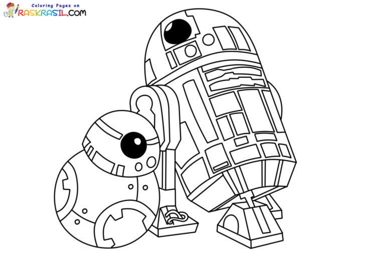 R2D2 Coloring Pages