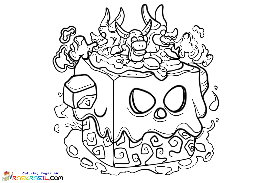 Blox Fruits Coloring Pages Free Printables