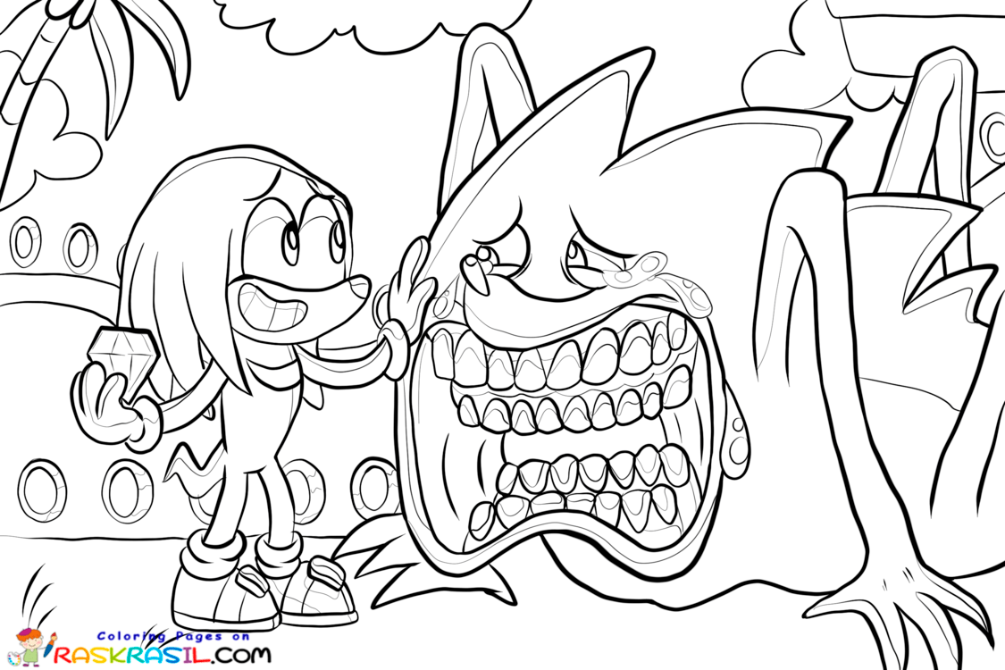 Dibujos de Shin Sonic para Colorear