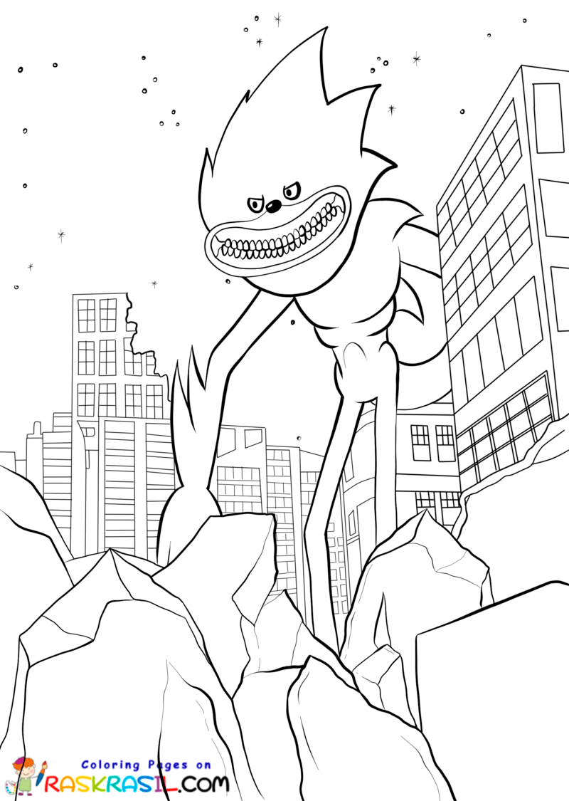 Disegni di Shin Sonic da Colorare
