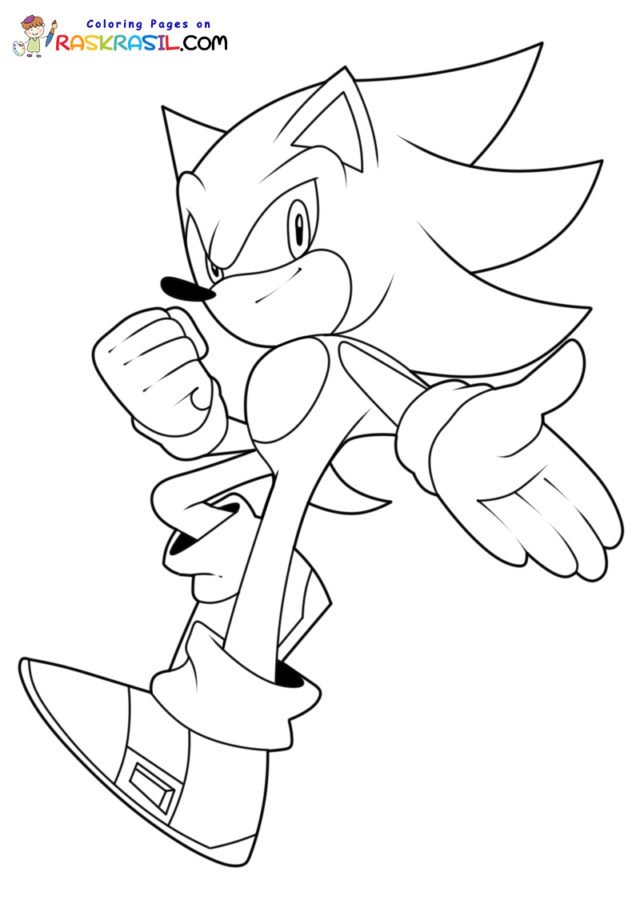 Super Sonic Kleurplaten