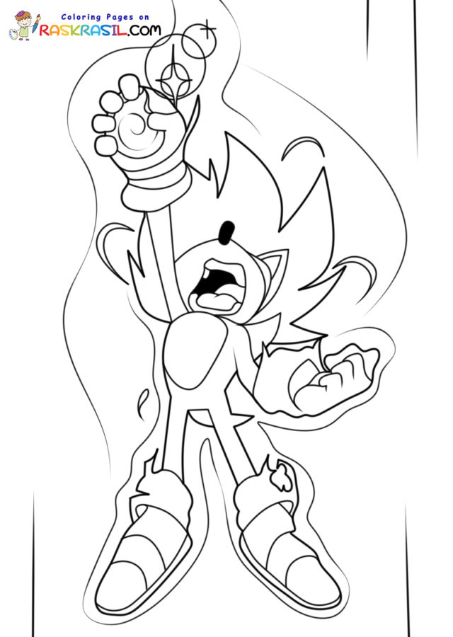 Super Sonic Coloring Pages Free Printables