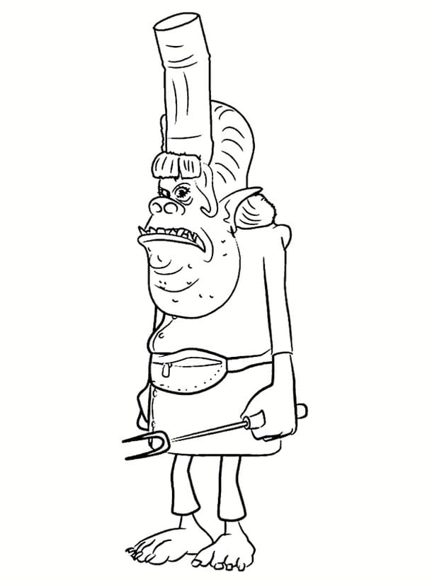 Kpop Trolls Coloring Page