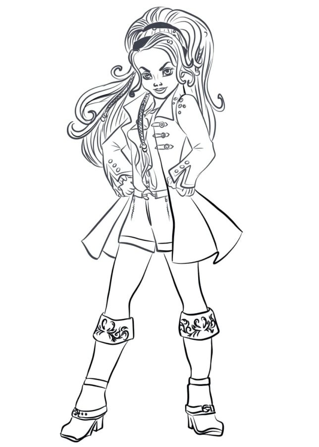 Coloriage Descendants. Imprimer gratuitement Disney