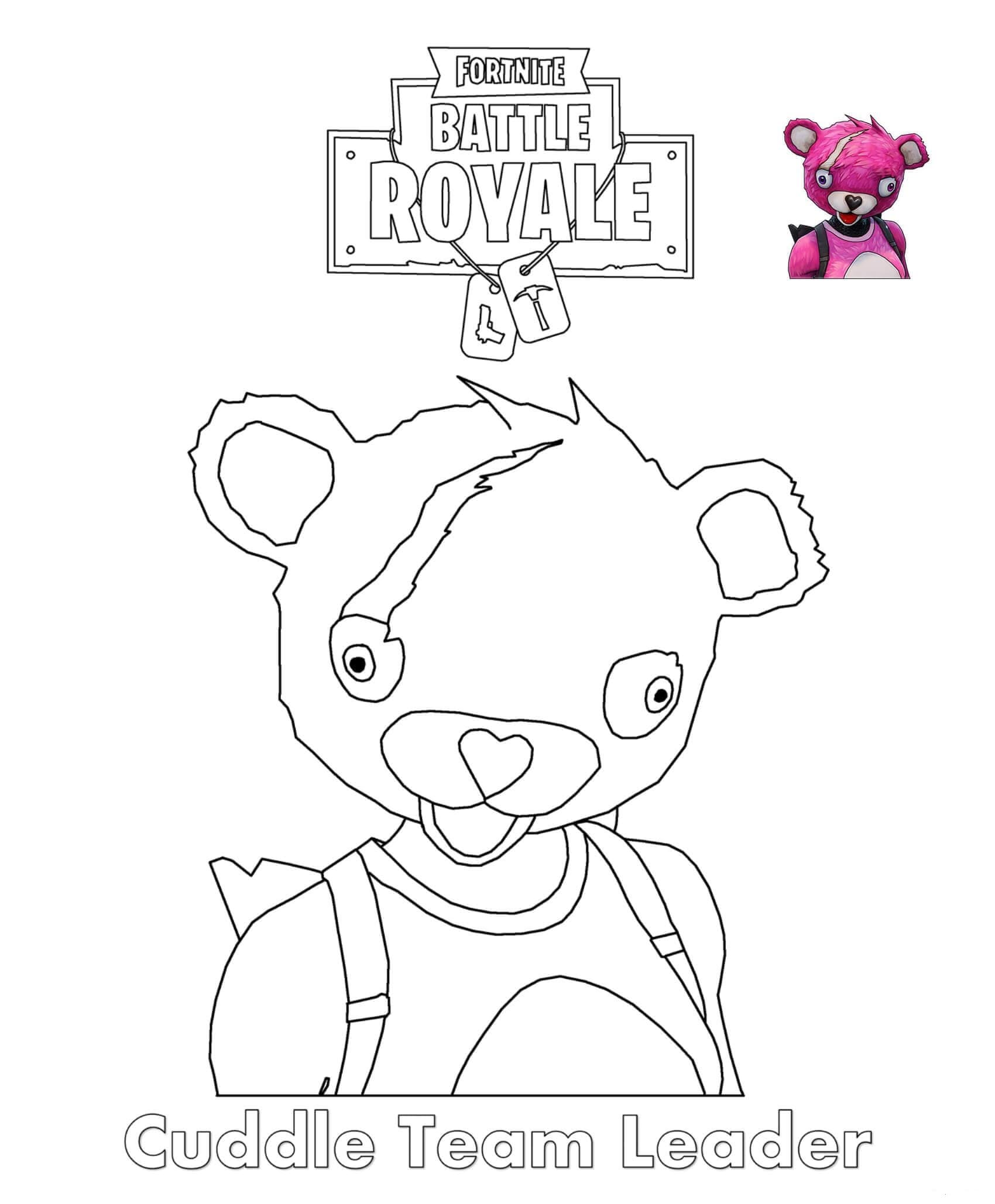 Coloriage Fortnite Imprimer Les Heros Du Jeu