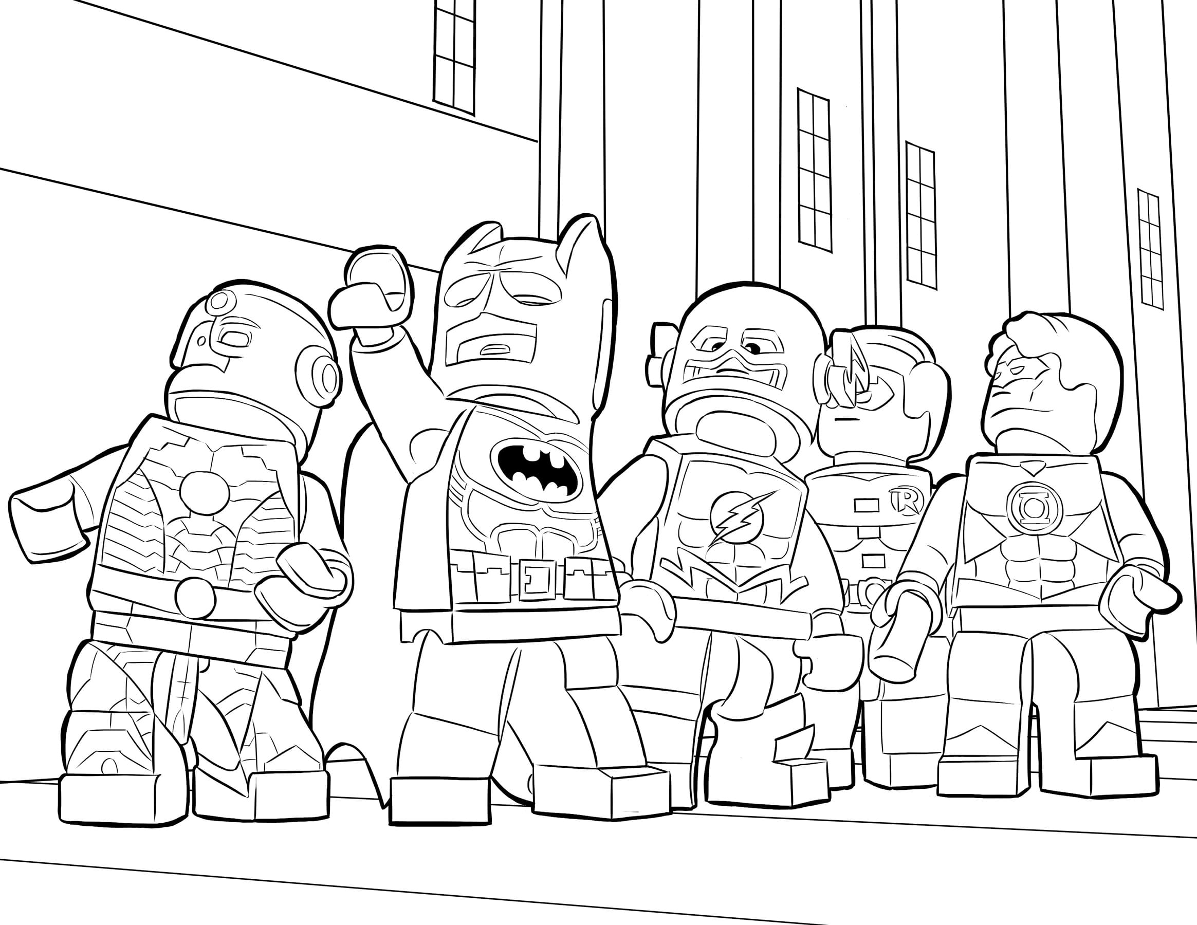 Coloriage Lego. Télécharger ou imprimer gratuitement