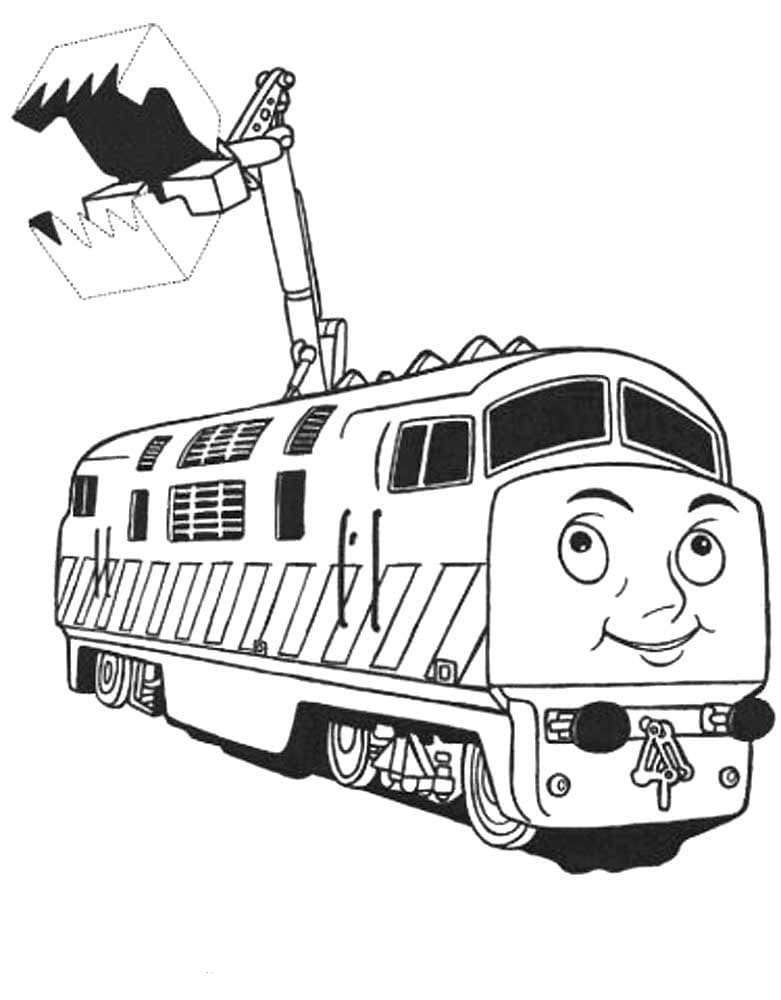 Thomas And Friends Coloring Pages Diesel 10