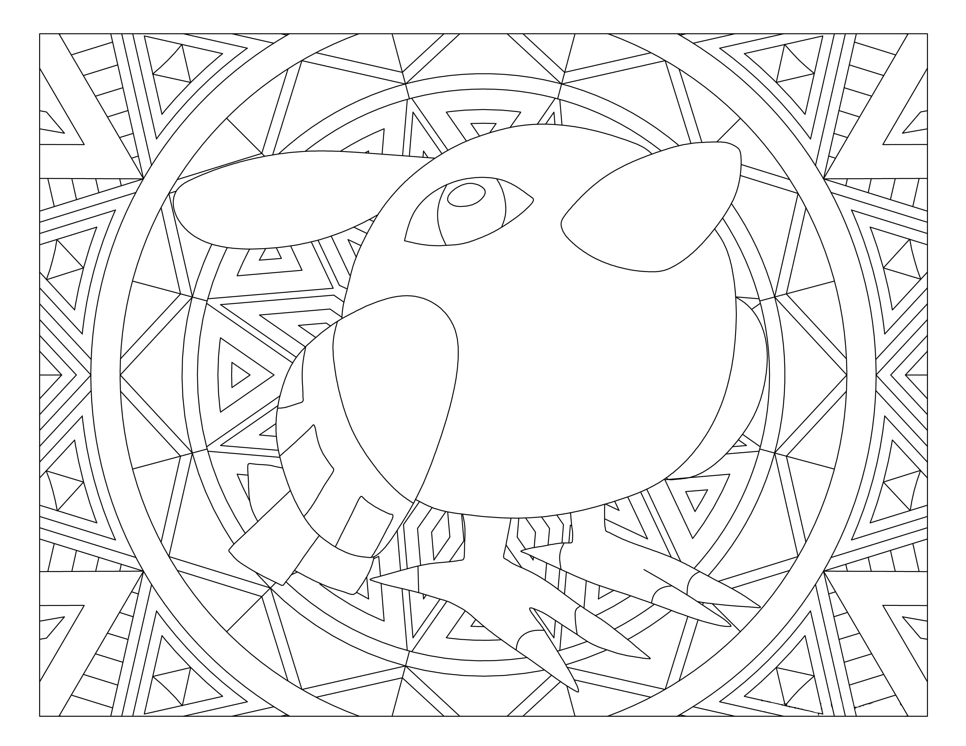 Coloriage Mandala Pokemon. Imprimez gratuitement, plus de