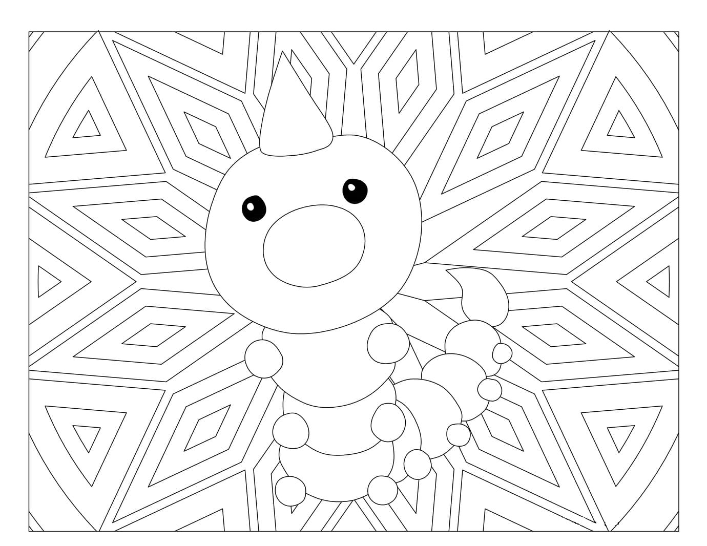 Coloring Pages Mandala Pokemon. Print for free, over 80 images