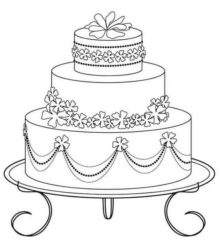 Disegni Di Torta Da Colorare 110 Immagini Per La Stampa Gratuita