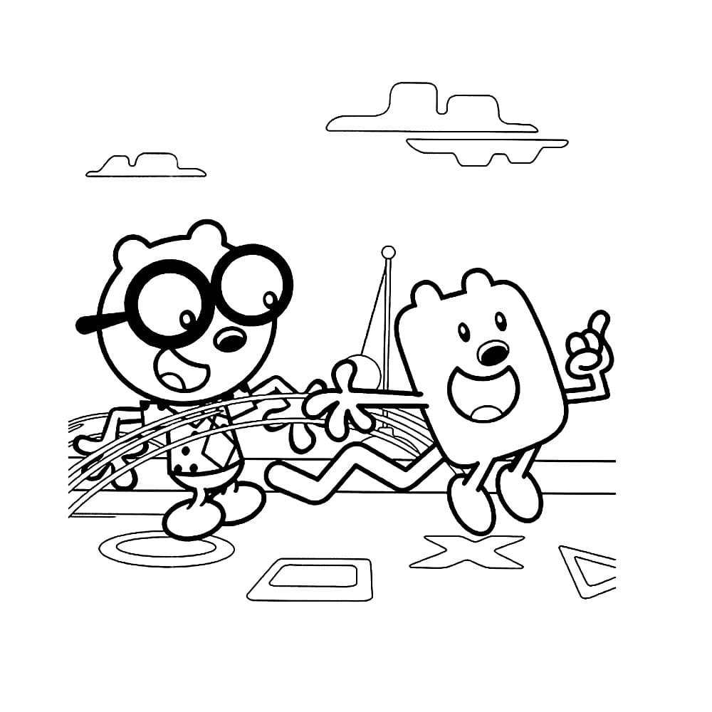 Wow Wow Wubbzy Coloring Pages. Print for Free