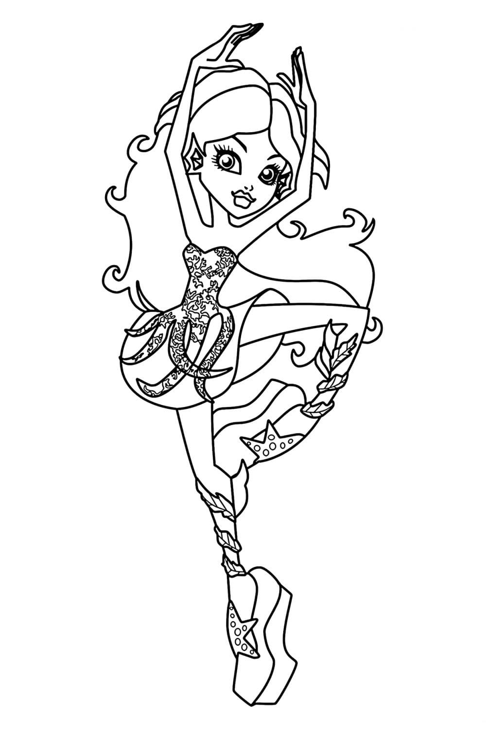 Ausmalbilder Ballerina. Kostenlos herunterladen oder ausdrucken