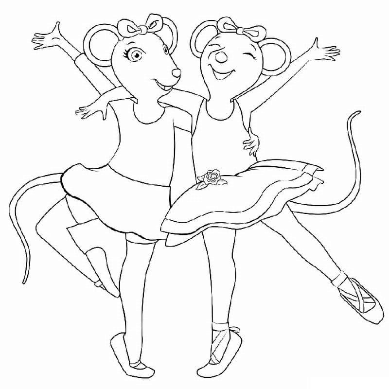Ausmalbilder Ballerina. Kostenlos herunterladen oder ausdrucken
