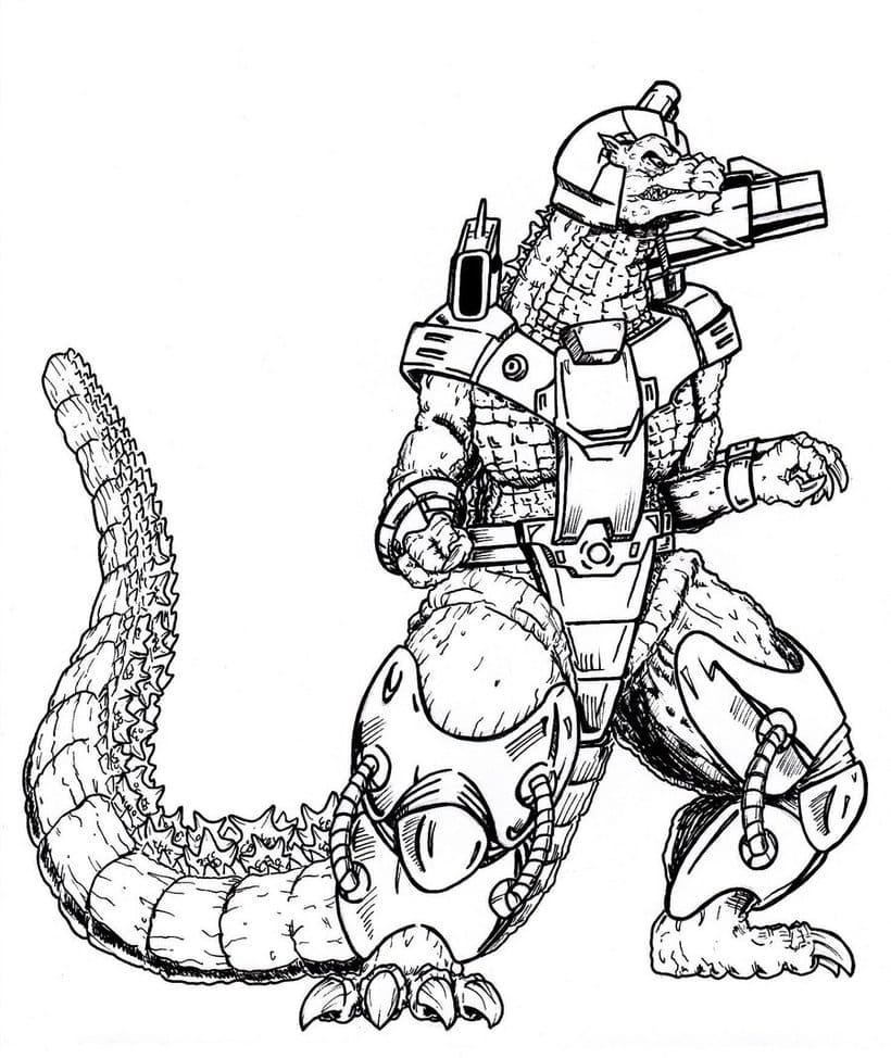 Mechagodzilla 2021 Coloring Pages