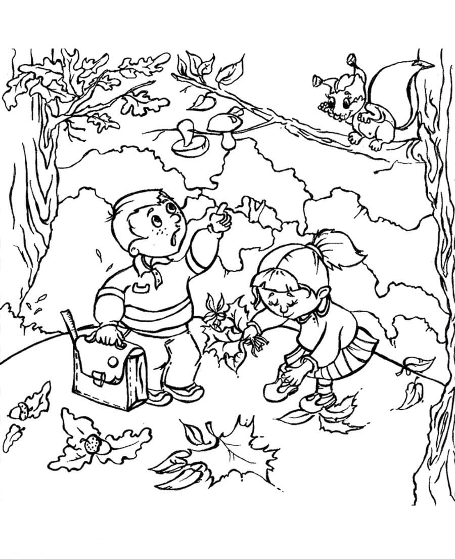 Desenhos Para Colorir Outono MODISEDU