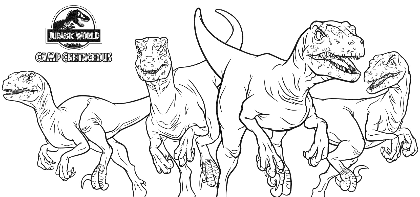 Jurassic World Para Colorear
